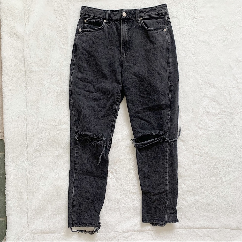GARAGE | Black high waisted mom jeans